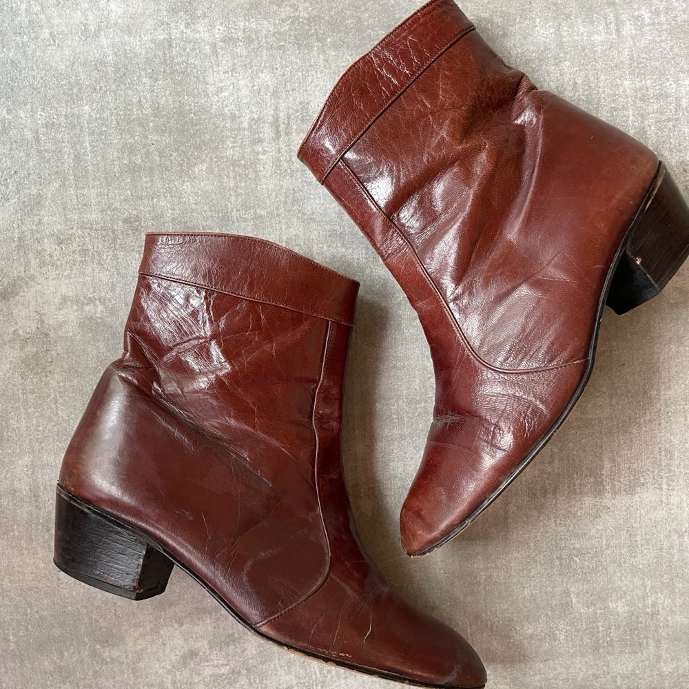 Vintage leather boots from Spain